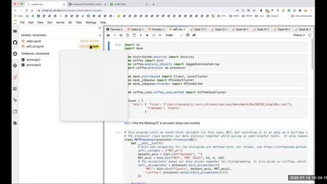PyHEP 2020 Coffea Casa смотреть онлайн