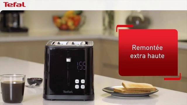 TEFAL |TOAST DIGITAL: Allumez Sur Simple Pression D'un Bouton Pour Griller Vos Toasts
