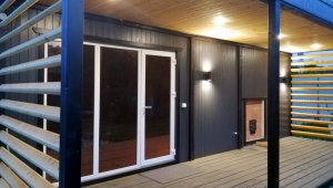 Модульная БАНЯ Дока каркасная большая мобильная с террасой.mp4