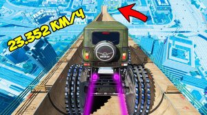 СПУСК БЕЗ ТОРМОЗОВ НА ГИГАНТСКОМ УАЗ ХАНТЕР НА КОЛЁСАХ ПИЛАХ ПО ТРАМПЛИНУ  ГТА 5 МОДЫ РАЙЛЮХА