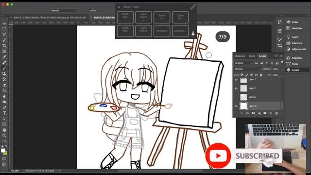 How To Draw Gacha Character In Photoshop Using Pen Tablet