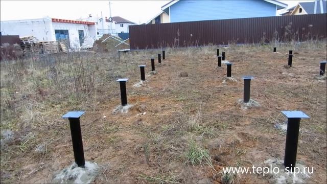 Свайно-винтовой фундамент при УКЛОНЕ на участке смотреть онлайн