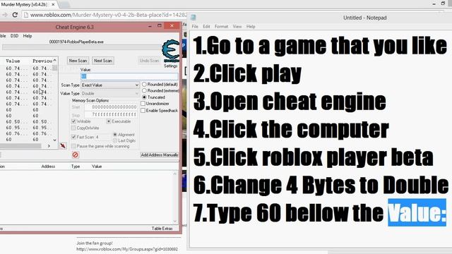 Roblox Speed Hack 2014 with Cheat engine 6.3 and 6.2 "No Scam" смотреть онлайн