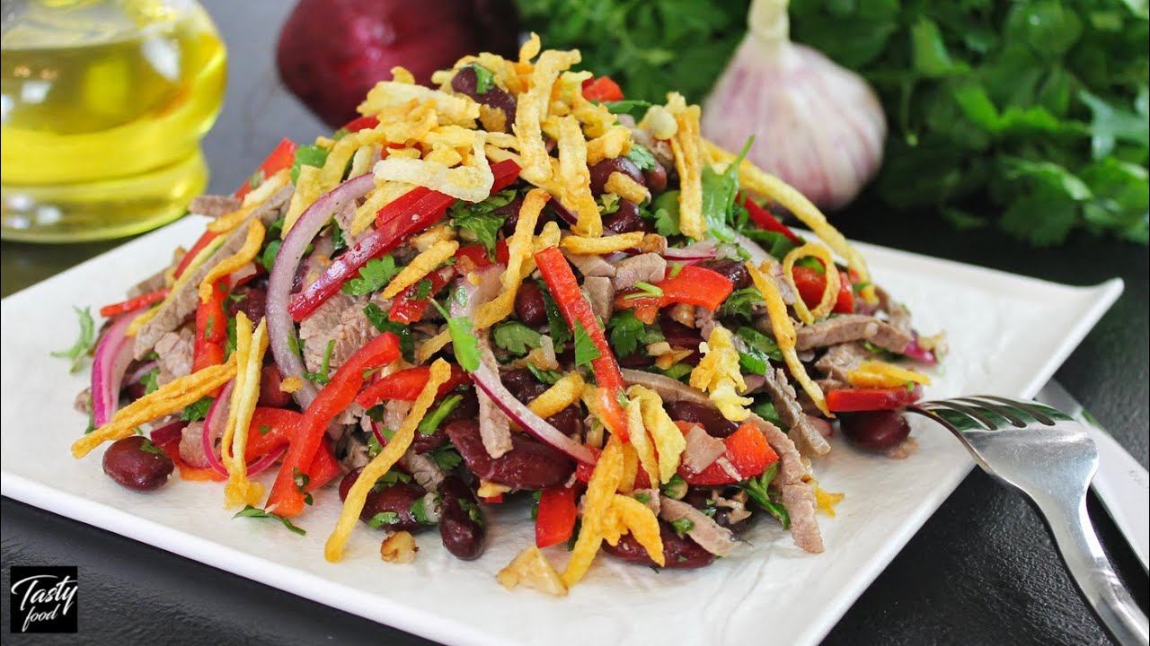 ЗНАМЕНИТЫЙ САЛАТ "СОЛНЦЕ ТБИЛИСИ" Вкусная Грузинская Кухня! смотреть онлайн