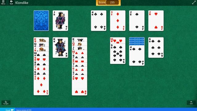 Classic\Klondike - Earn a score of 410 смотреть онлайн