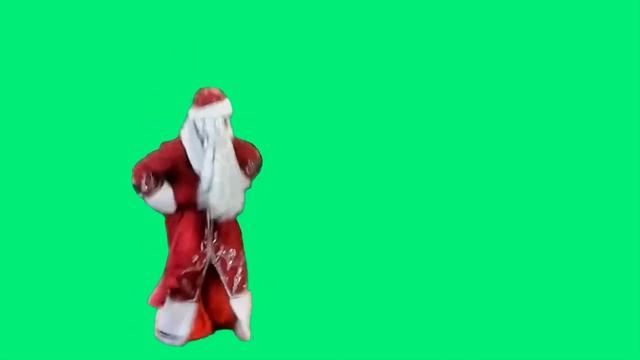 Дед мороз пляшет Green Screen - Chroma Key смотреть онлайн