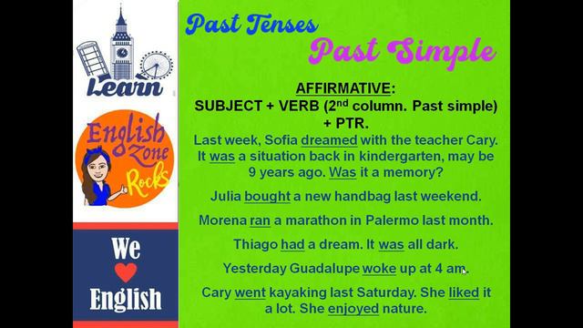 PAST SIMPLE TENSE смотреть онлайн