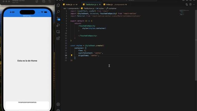 Custom Bottom Tab Animado React Native | UI/UX смотреть онлайн