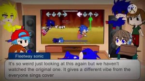 Fnf react to Confronting Yourself and Chaos Nightmare! (Gacha club)