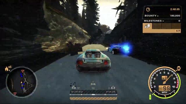 Pursuit in NFS Most Wanted Winter Mod смотреть онлайн