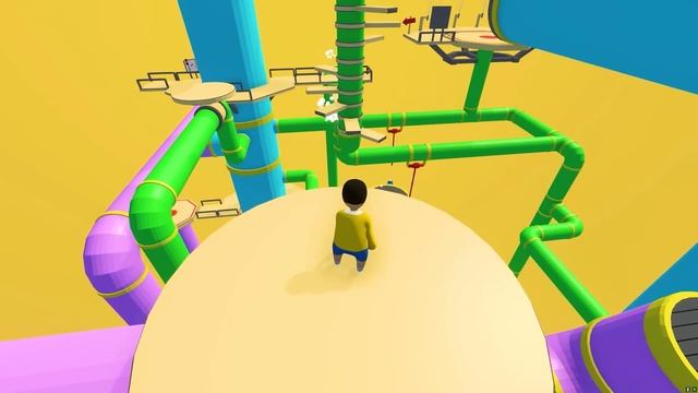 CHOP AND FROSTY USE ROCKETS IN HUMAN FALL FLAT смотреть онлайн
