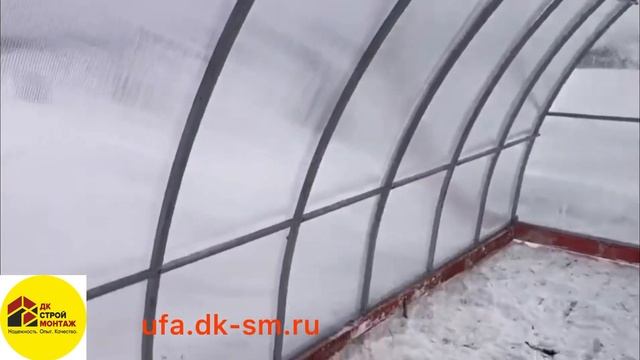 Теплица капля Антиснег. Из трубы оцинкованной 25х25? смотреть онлайн