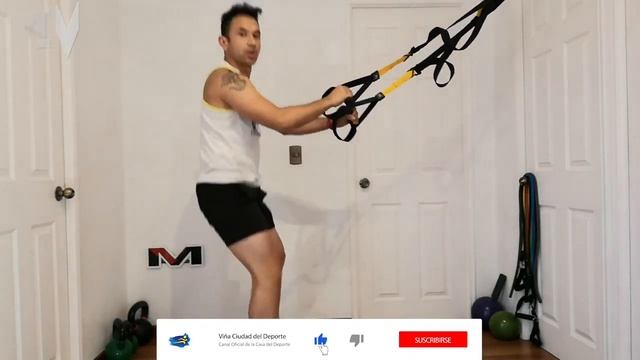 Entrenamiento Funcional - Entrenamiento en suspensión TRX Piernas - Viña Ciudad del Deporte смотреть онлайн
