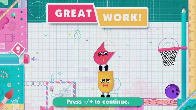SNIPPERCLIPS: I Move. You Move. [Nintendo Switch Gameplay] смотреть онлайн