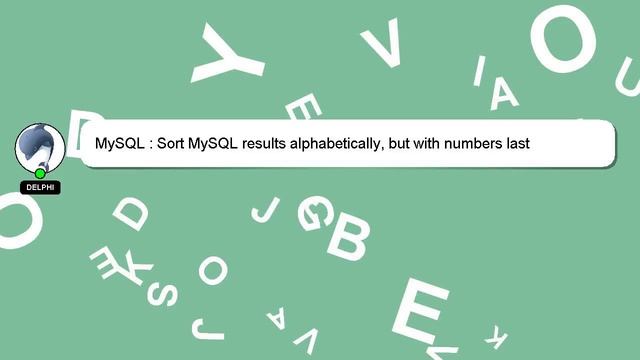 MySQL : Sort MySQL results alphabetically, but with numbers last смотреть онлайн