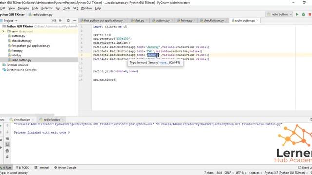 Radio Button | Python and Tkinter смотреть онлайн