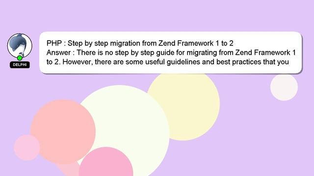 PHP : Step by step migration from Zend Framework 1 to 2 смотреть онлайн