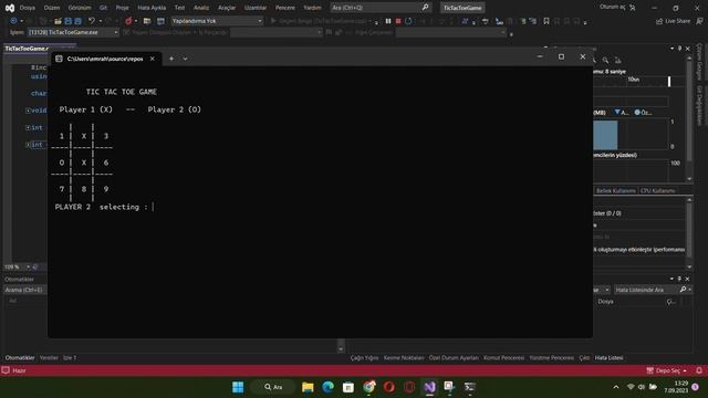 TIC TAC TOE(XOX) Game with only 100 lines c++ visual studio смотреть онлайн