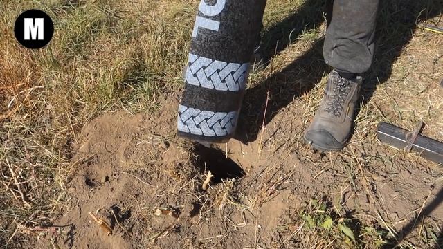 Установка столбов для забора, быстро и просто смотреть онлайн