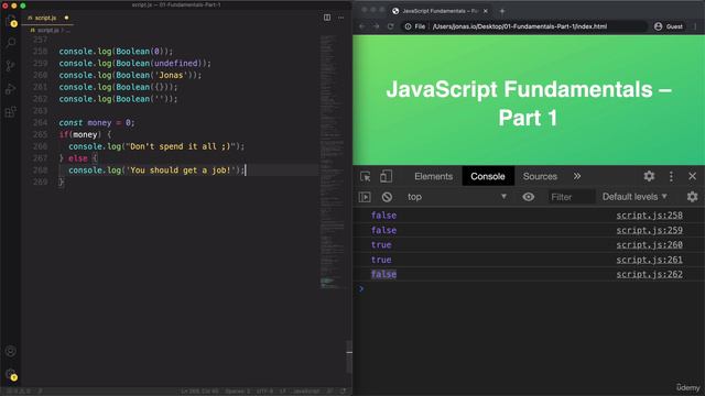 021 Truthy and Falsy Values смотреть онлайн