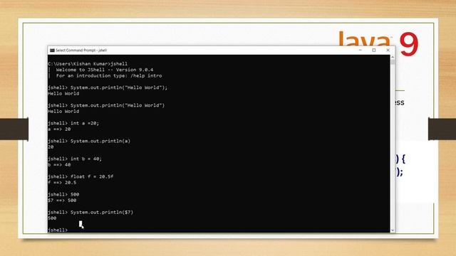 Java 9 Jshell Detail Tutorial | How to Use JShell in Java 9 ? | Java 9 with JShell | REPL смотреть онлайн