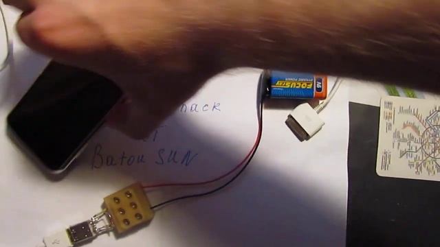 USB зарядка на батарейке 9в "крона" своими руками. смотреть онлайн