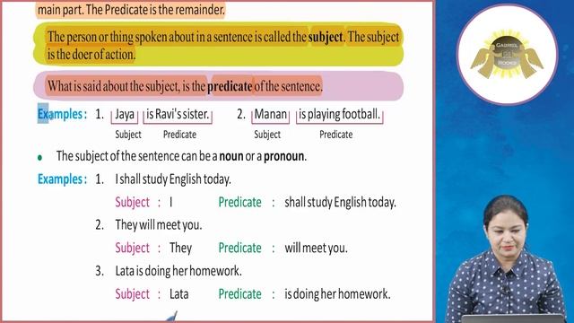 Ch 2 | Gabriel Books | Grammar | Class 3 | Subject and Predicate | For children смотреть онлайн