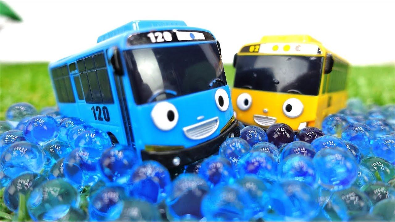 Tayo toys & Robocar Poli cars videos for kids – Toy car videos. смотреть онлайн