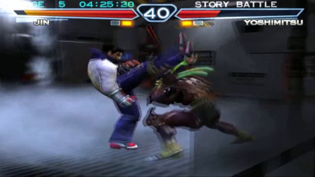 Tekken 4 (PS2) Jin Story Mode смотреть онлайн