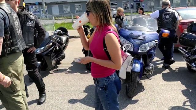 Поездка в В.Новгород на открытие мото-сезона"21.05.15. смотреть онлайн