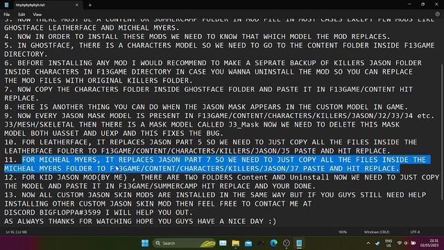Friday The 13Th The Game How to install Custom Jason Skin Mods. смотреть онлайн