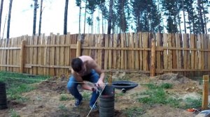 Надёжный, очень простой и дешёвый фундамент. Разметка свай в уровень своими руками.