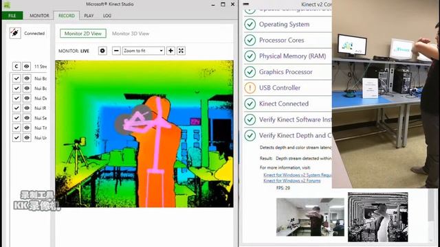 Kinect v2 (Kinect for Xbox One) Extension Solution over Fiber смотреть онлайн