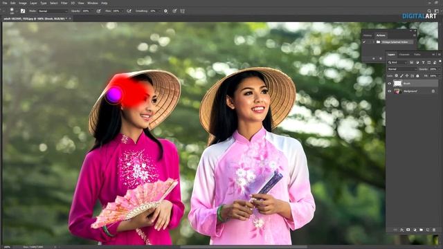 Vintage Photoshop action tutorial | Digital Art смотреть онлайн