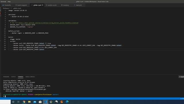 3# Configurando pipeline para push de imagem docker смотреть онлайн