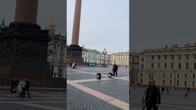 Уличный музыкант на Дворцовой площади Санкт-Петербург смотреть онлайн