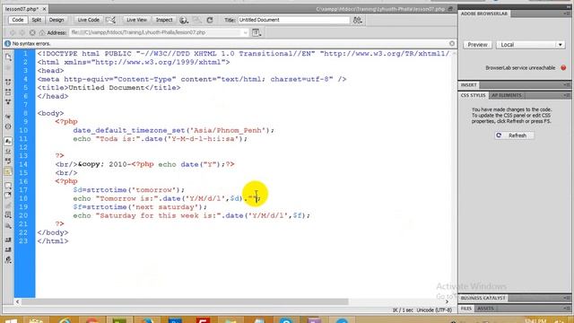 PHP Lesson 05 - ITS Center смотреть онлайн