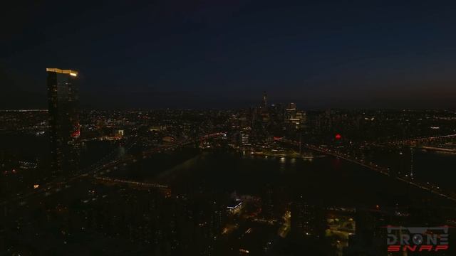 New York City | NYC | at night | USA ?? - by drone [4K]