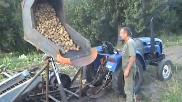 самодельный картофельный комбайн смотреть онлайн