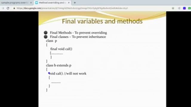 Method Overriding-& Overloading in Java смотреть онлайн