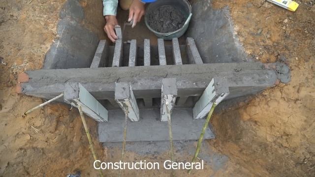 Mini Dam Construction With Six Gates Water Discharge смотреть онлайн