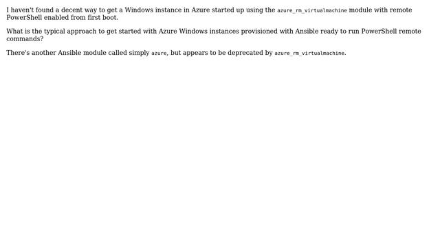 How to bootstrap Windows hosts with remote PowerShell for use with Ansible? смотреть онлайн