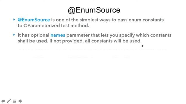 Sources of Arguments - @EnumSource annotation in Parameterized Tests смотреть онлайн