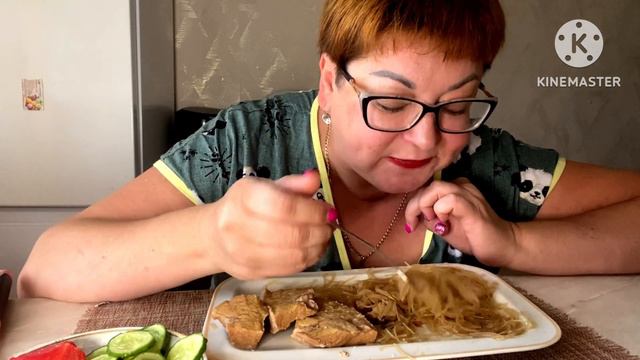 МУКБАНГ/ГРУДИС КОРОВЫ 🤣И ФУНЧОЗА😉/Обжор и разговоры на камеру