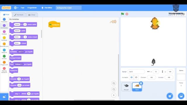 20-dars | Scratch | O'zbek tilida| (1-qisim) смотреть онлайн
