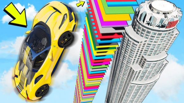 КАК ВЫСОКО ЧИТ ТАЧКА УЛЕТИТ С ТРАМПЛИНА В GTA 5 ONLINE? ЭКСПЕРИМЕНТЫ В ГТА 5 ОНЛАЙН!