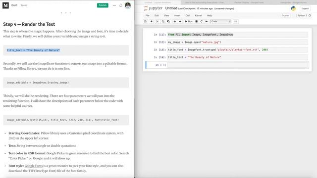 Adding Text on Images using Python смотреть онлайн