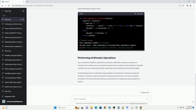 Two s Complement in Python смотреть онлайн