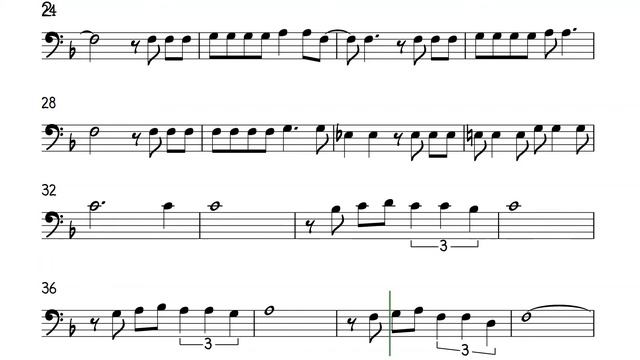 Blue Moon Bossa Cello or Trombone Sheet Music Backing Track Play Along Partitura смотреть онлайн