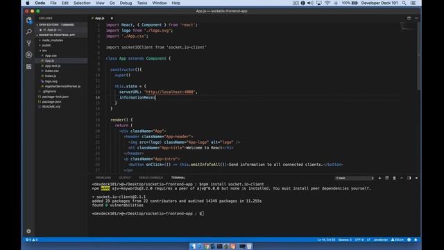React com Socket.io e Express смотреть онлайн